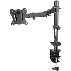 DL-M902-140 Swivel Grommet Clamp Base Steel Single 10" - 27" Monitor Desk Stand Dual Arm Desk Support 0-9.9 kg