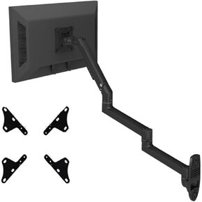 DL-7013 17-38 Inch Mechanical Spring Aluminum Steel LCD Monitor Mount TV Wall Mount Bracket Long Arm 2-10 kg 3-11 kg 100x100 200x200(7013II Black)