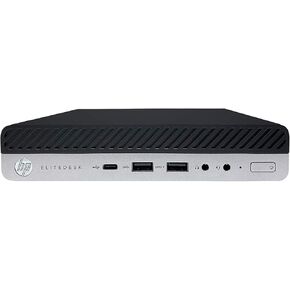 HP EliteDesk 800 G4 Mini Desktop Computer - 2.1 GHz Intel Core i5-8500T Six-Core - 128GB SSD - 8GB - Windows 10 pro (Renewed)