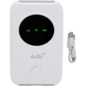 Portable WiFi Hotspot Device,4G 5G Fast Connectivity WiFi Mobile Hotspot,300Mbps High Speed Network 4G Mobile Router,with SIM Card Slot Supports 10 Connected Devices