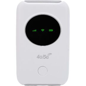 Diyeeni 4G Mobile WiFi Router, Portable 300Mbps High Speed SIM Card Slot, 10 Devices Worldwide Network for Travel, Camping, RV Living with 3200mAh Battery, Colorful LED Screen