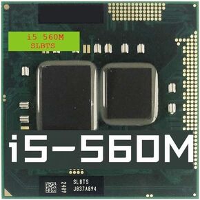 I5-560M SLBTS CPU CPU المستخدمة 2-core 4-thread معالج الهاتف المحمول 2.6 جيجا هرتز 3 ميجا بايت Socket G1 / RPGA988A