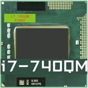 I7-740QM SLBQG Laptop CPU Used 4-Core 8-Thread Mobile Processor 1.7 GHz 6M 45W Socket G1 / rPGA988A