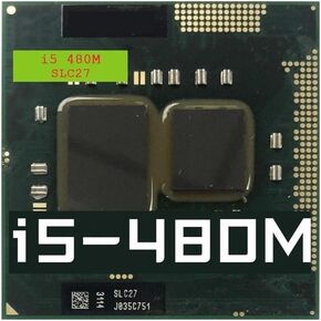 I5-480M SLC27 Laptop CPU Used 2-Core 4-Thread Mobile Processor 2.6 GHz 3 MB 35W Socket G1 / rPGA988A