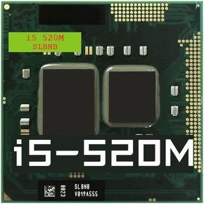 I5-520M SLBNB SLBU3 Laptop CPU Used 2-Core 4-Thread Mobile Processor 2.4 GHz 3 MB 35W Socket G1 / rPGA988A