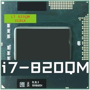 I7-820QM SLBLX Laptop CPU Used 4-Core 8-Thread Mobile Processor 1.7 GHz 8M 45W Socket G1 / rPGA988A