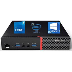 Lenovo ThinkCentre M700 Tiny Desktop Computer, Intel Core i5-6500T Upto 3.1GHz, 16GB RAM, 512GB SSD, 4K 3-Monitor Support DisplayPort, VGA, HDMI, AC Wi-Fi, Bluetooth - Windows 10 Pro (Renewed)