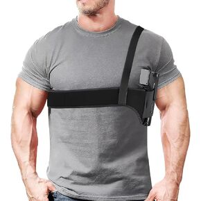 Deep Concealment Shoulder Chest Gun Holster, Underarm Gun Holster for Pistol Concealed Carry, Universal Comfort Breathable Holster for Men and Women,Fits Subcompact and Compact Pistols