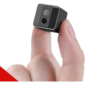 Wireless Mini Spy Camera HD 1080P Portable Small Nanny Cam with Night Vision,Body Cam Surveillance Cameras for Home Security Indoor/Outdoor No WiFi Need/No Audio