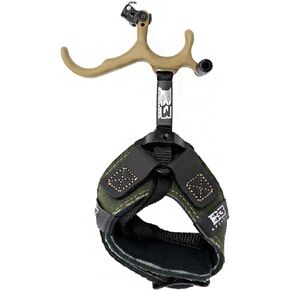 B3 Archery Ranger 3 Finger Handle Handle Telection مع حزام مشبك الموصل المرن وحزام معصم مبطن من أجل Bowhunting والمنافسة