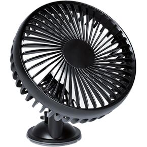 POPETPOP 1PC Portable USB Electric Car Fan Adjustable Low Noise Cooling Device for Cars Compact Lightweight Design Black Color for Summer Air Circulation