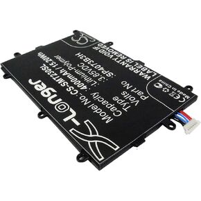 AAaD115pS/4-B, SP4073B3H, Replacement Battery for Samsung Galaxy Tab4 7.0, SM-230, SM-230UN, SM-231, SM-235, SM-T230, SM-T231, SM-T235 4000mAh