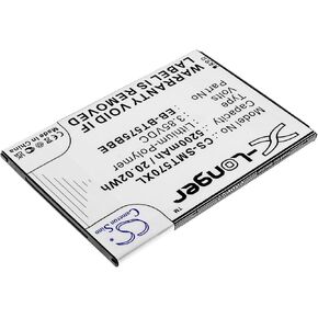 GH43-05039A, EB-BT575BBE, Replacement Battery for Samsung Galaxy Tab Active 3, SM-T570, SM-T575, SM-T575N, SM-T577 4900mAh