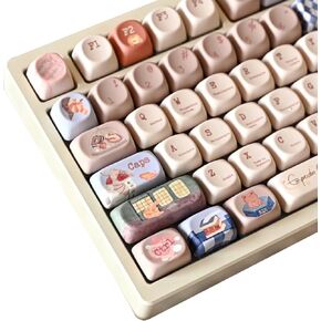 Magic Alley Theme keycap SOA Profile 143 Keys pbt Material Custom keycap Set Suitable for 61/87/104/108 Cherry MX Switch and Other Mechanical Keyboards (SOA)