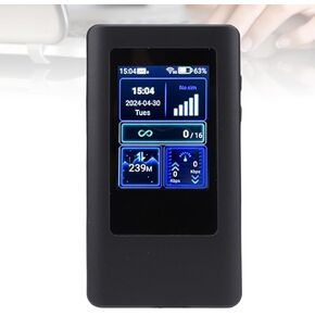 Diyeeni 5G Wireless Router with Display Screen and Card Slot, Dual Band Travel Router, Lightweight and Portable WiFi for High Speed Network Access at Home and Abroad