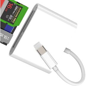 USB C to CF SD Micro SD Card Reader(3in1)for iPhone 16 15 Pro Max Adapter Compatible for Samsung S25 S24 for Apple Camera TF Memory Transfer Flash Drive Android for iPad MacBook PC Laptop Accessories