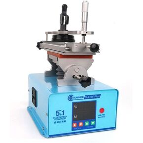 S-918F Plus 5 in 1 Curved/Straight Screen Separator Left/Right Tilt 45° & Rotation 360°Middle Frame Glue Remover Built-in Vacuum Pump Heating Phone Separation Repair Tools