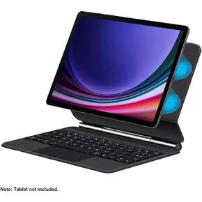 Tablet Levitation Magnetic Intelligent Keyboard BT 5.2 Magic Control Keyboard Reable Case for Samsung Galaxy Tabs7/s8/s9FE/S7+/S8+/S9+ Tablet 11''/12.4'' with Multi-Touch Trackpad Backlit