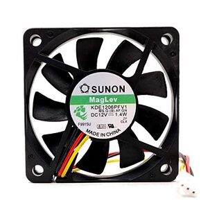 KDE1206PFV1 SUNON 12V 60mm Fan 12V 1.4W 3-Wire Cooling Fan