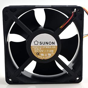 KDE1212PMBX-6A 12V 120MM Fan DC12V 7.6W 12038 2-Wire Cooling Fan