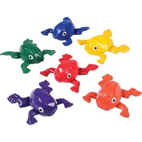 أكياس حبوب الضفدع متعددة الألوان من Constructive Playthings (مجموعة من 6 قطع)