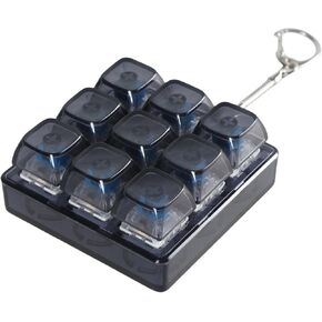9Key XDA Translucent Keycap Tester Keyboards Switches Tester Keychains for Gamers and Programmers