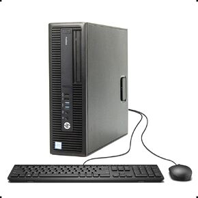 HP ProDesk 600 G2 Small Form Factor PC, Intel Core Quad i5 6500 up to 3.6 GHz, 16GB DDR4, 128GB SSD + 2T HDD, WiFi, BT 4.0, VGA, DP, Windows 11 Pro 64-Multi-Language Support En/Sp/Fr (Renewed)