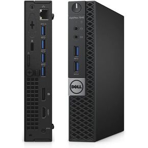 DELL OPTIPLEX 7040 6th Gen Micro Business Desktop Computer, Intel Quad Core i5 6500T up to 3.1GHz, 16G DDR4, 1T SSD, WiFi, BT 4.0, USB 3.0, HDMI, DP, Win 10 64-Bit Supports EN/ES/FR(CI5)(Renewed)