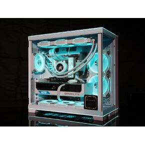 Mavark New 011 TForce 4K Liquid Cool Gaming Desktop 14th Gen i9-14900K 6GHz GeForce RTX 4090 Super Gen 4 SSD Boots WiFi 7 Win 11 Pro White Edition (Intel i9|34TB SSD|192GB RAM)