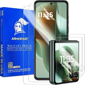 ArmorSuit 2+2 Pack Screen Protector for Motorola Razr Ultra (2025) / Razr+ Plus (2025/2024) Case Friendly MilitaryShield HD Clear Film - Made in USA