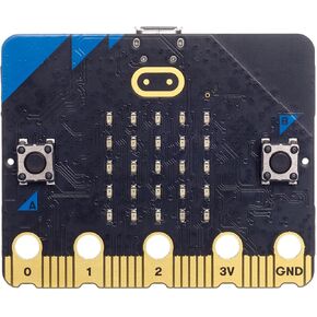 BBC Micro:bit Starter Kit with V2.2 Micro:bit Board, User Guide, Protective Case, Battery Holder with On/Off Switch, USB Cable and 2 x AAA Batteries