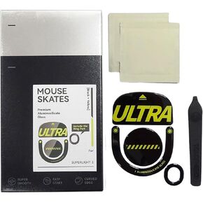 Glass Feet Curved Rounded Edges Skates Glides For GProX Superlight 2 Pad