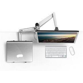 OA-7X Desktop 27 Inch LCD Monitor Holder+10-15.6 Inch Laptop Holder Stand Full Motion Dual Monitor Mount Arm Support