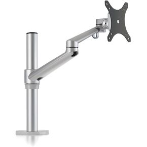 OL-1 Alunimum Height Adjustable 17-32 Inch Screen Monitor Holder Arm Full Motion Desktop Monitor Mount Stand Load 8kgs(Silver Grey)