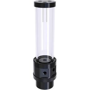 Bykski Complete D5 Pump / 200 mm PMMA Reservoir Combo, Armored/POM - Black - Integrated 5V Addressable RGB (CP-NWD5-X-CT60-V3-BK)
