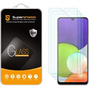 Supershieldz (3 Pack) Designed for Samsung Galaxy A22 (6.4 inch) Tempered Glass Screen Protector, Anti Scratch, Bubble Free
