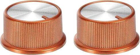 MECCANIXITY Potentiometer Control Knob ABS Guitar Knob for 6mm D Type Shaft Electric Guitar Power Amplifiers Stereos,Volume Tone 180 Degrees Rotary Knob Black Silver 2PCS in Saudi Arabia