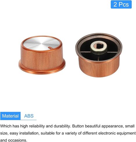 MECCANIXITY Potentiometer Control Knob ABS Guitar Knob for 6mm D Type Shaft Electric Guitar Power Amplifiers Stereos,Volume Tone 180 Degrees Rotary Knob Black Silver 2PCS in Saudi Arabia