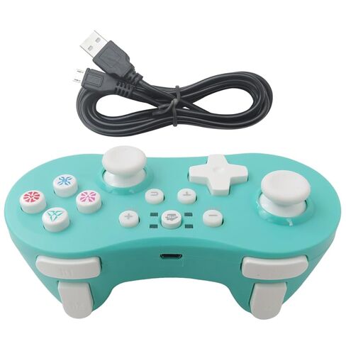 Green Wireless Pro Controller Gamepad for Nintendo Switch Joypad Joystick Remote Remote and Play Connectivity Breactive 400mAh Battery in Kuwait