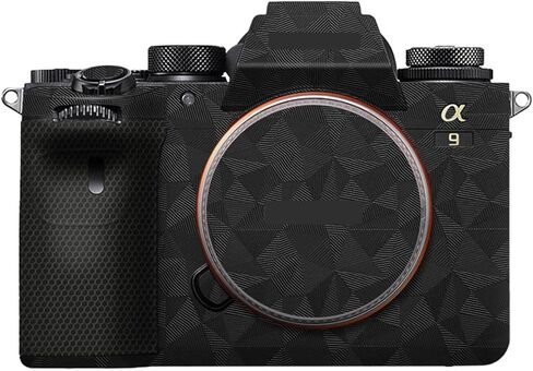 Camera Body Sticker Protective Skin Film Kit Skin Accessories Vinyl Wrap Decals for Sony A9 II ILCE-9M2 Alpha 9 II A9M2 A9II(Deep Grey+Frosted Black) in Kuwait