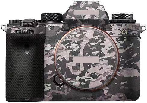 Camera Body Sticker Protective Skin Film Kit Skin Accessories Vinyl Wrap Decals for Sony A9 II ILCE-9M2 Alpha 9 II A9M2 A9II(Deep Grey+Frosted Black) in Kuwait