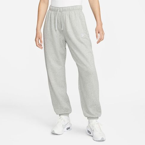 Nike Sportswear Club Fleece Mid-Rise Oversized Sweatpants Womens Size - Medium Black/White in Saudi Arabia