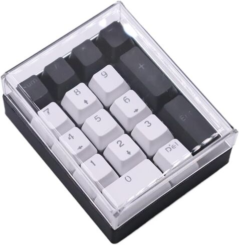 17 Key Mechanical Keyboard Transparent Dust Cover Acrylic Cover Number Pad Cover Compatible 17 PAD (Transparent, 17-Key Version) in Kuwait