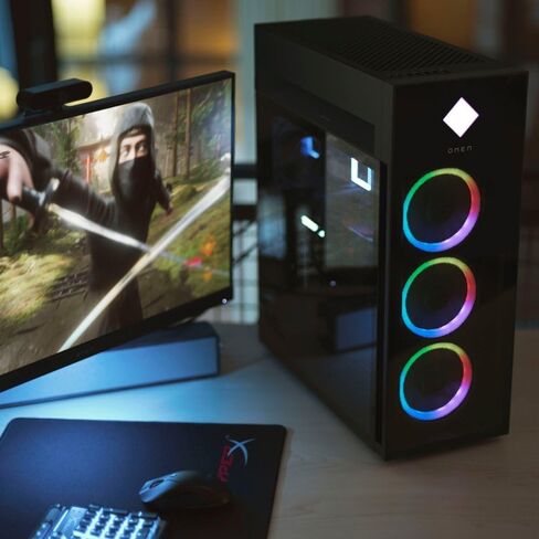 HP 2024 Omen 45L Gaming Desktop 16-Core 13th Gen Intel Core I7-13700K NVIDIA GEFORCE RTX 4060 8GB GDDR6 32GB DDR5 2TB NVME SSD HDMIV2.1 DP WIFI AX in Kuwait