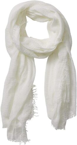 guiyal Cotton Blend Crinkle Vintage Soft Scarf with Fringed Edges,linen scarf,shawl,travel scarf，Khaki scarf in Saudi Arabia