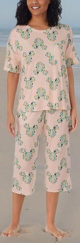Disney Womens 2 Piece Capri Pajama Set in Saudi Arabia