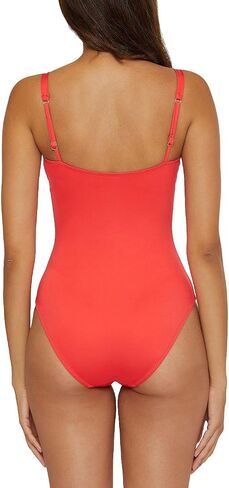 Trina Turk Women's Monaco Buckle One Piece Swimsuit, Scoop Neck, Adjustable, Bathing Suits in Saudi Arabia
