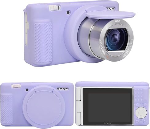 Silicone Case for Sony ZV-1 Digital Camera, ZV1 Soft Protective Silicone Sleeve Holder, Travel Lightweight Rubber Cover with Removable Lens Cover, Brown in Kuwait