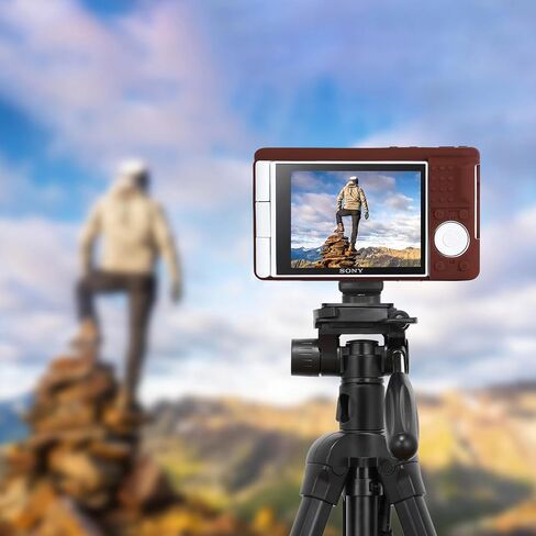 Silicone Case for Sony ZV-1 Digital Camera, ZV1 Soft Protective Silicone Sleeve Holder, Travel Lightweight Rubber Cover with Removable Lens Cover, Brown in Kuwait