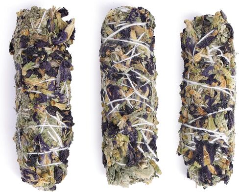 Bless-International Premium-100%-Natural-and-Organic USA-Grown-California-White-Sage-Incense Handcrafted-4-Inches-Long Used-for-Home-Cleansing-Meditation-Smudging-Rituals in Kuwait